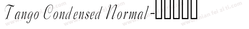 Tango Condensed Normal字体转换